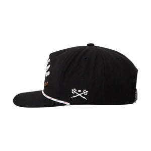 Dark Seas Spinner Hat – Serge Wool Snapback black side image