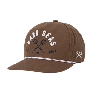 Dark Seas Spinner Hat – Serge Wool Snapback brown front image