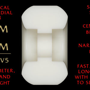 white skateboard wheel with information chart text dragon Powell peralta 93a 