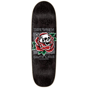 black Santa Cruz dresses skull rose deck