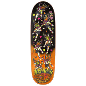 bottom view of Santa Cruz Steve Alba Pro Shaped Deck with hand-faded veneer