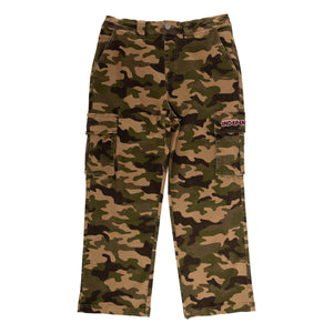 Independent Groundwork Cargo Pant front view in black ripstop cotton