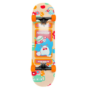 Custom Girl Sean Malto Hello Kitty complete skateboard front and top view