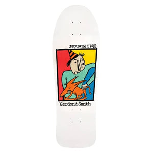 G&S Neil Blender Rocking Dog 85 white dip old school skateboard deck 10 by 30 inches