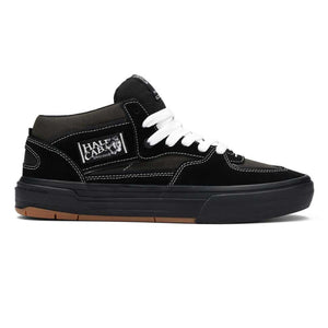 Vans Skate Half Cab Wafflecup Black/Asphalt side view mid-top