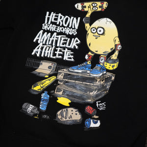 black heroin x amateur logo close up