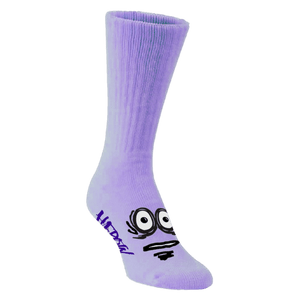 heroin big egg lavender premium cotton socks image