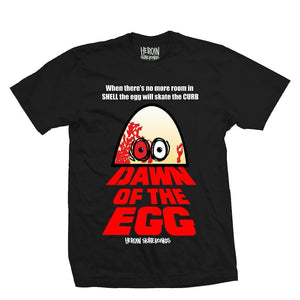 heroin skateboards dawn of the egg tee shirt