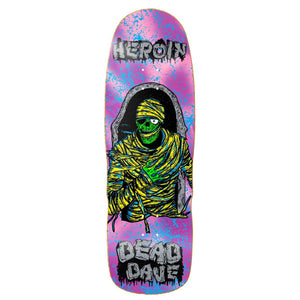 heroin skateboards dead Dave mummy holographic skateboard deck