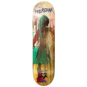 Heroin Dalton Dern Pro Model Deck 8.3875 front graphic BAM artwork