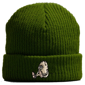 Olive egg logo beanie winter hat