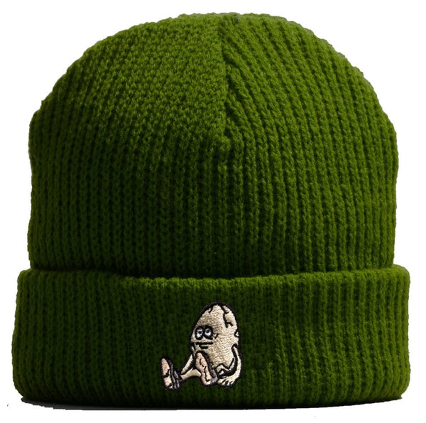 Olive egg logo beanie winter hat