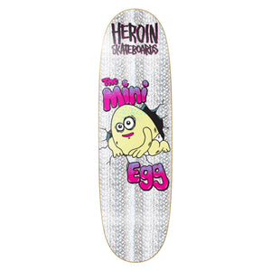 holographic heroin skateboard mini egg shape and graphic