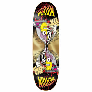 gold razor egg merged heroin skateboard deck 9.75 width with razor edge 