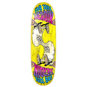 heroin skateboards merged tall boy deck with wheel wells 