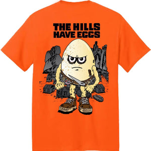 orange heroin skateboards hills have eggs tee shirt