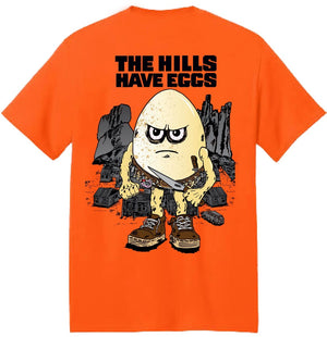 orange heroin skateboards hills have eggs tee shirt