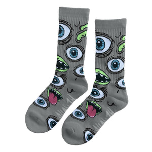 grey mutant grey socks from heroin skateboards 