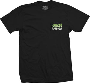 black heroin pickled egg front image tee