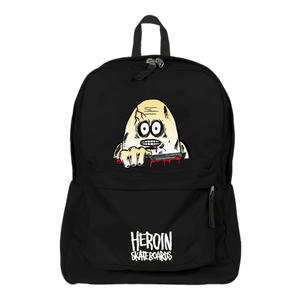 heroin razor egg backpack black double zipper bag
