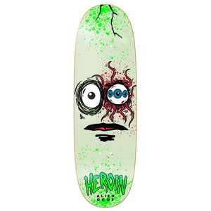 heroin space egg 3 10" deck glow in the dark graphic