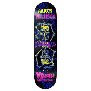 HEROIN AARON WILSON KNOCK OFF DECK 8.5 BOTTOM GRAPHIC