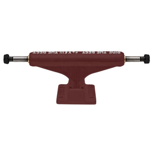 Burgundy stage 11 hollow independent skateboard trucks front image 