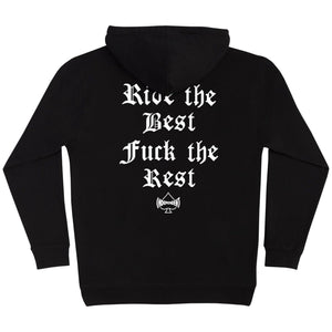 black hoodie Independent x Motörhead Warpig back print hoodie