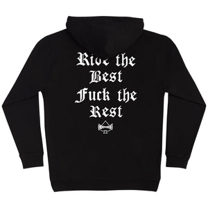 black hoodie Independent x Motörhead Warpig back print hoodie