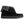 IPath Cats Hi Black Shearling skate shoe side profile with grey fleece collar and black sole