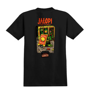 Anti-Hero Jalopi Limited Shop Lurker Skate Shop Day exclusive black t-shirt back graphic