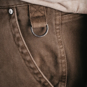 olive jetty medford workwear pants keychain loop close up 