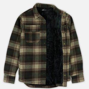 flannel Jetty Lined engraved ,teal buttons with teddy bear soft inside!