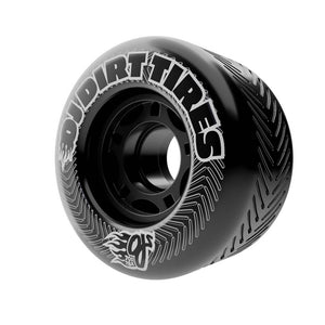 a Black 70mm 78a OJ all terrain skateboard tire