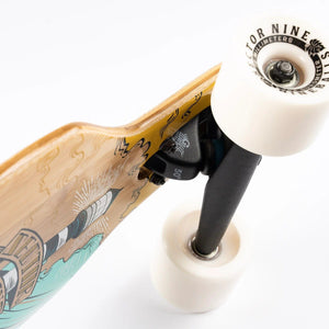 Side profile showing drop-thru truck mount and 5-ply construction