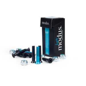black and blue 7/8" skateboard bolts