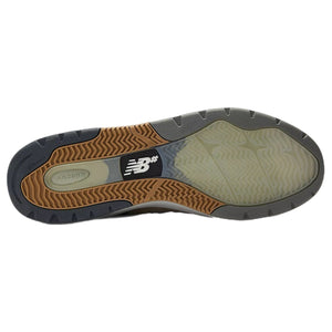 New Balance Numeric 933 Reynolds skate shoes in Castle Rock and Indigo colorway with ABZORB cushioning and standard fit design. bottom image shoe