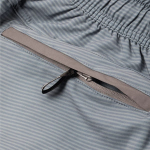 close up of storm stripe no sweat shorts 