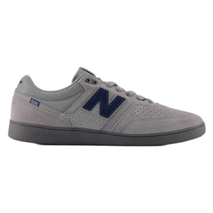Gray new balance 508 Westgate  sneaker with navy accents on a white background