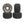 a set of four Oj double duro formula skateboard wheels 