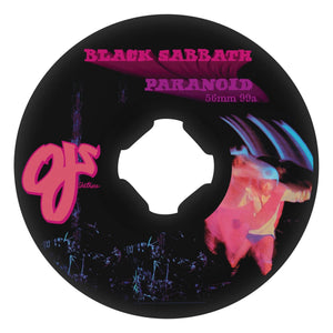 black oj skateboard wheels x Black Sabbath paranoid 99a