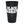 Black tumbler with 'Black Sabbath' text and cross logo on a white background