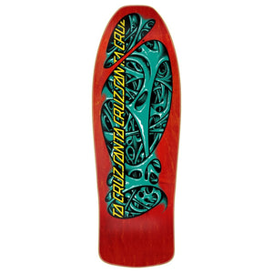 oops mucus red reissue skateboard deck bottom graphic image