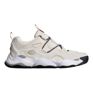 Globe Option Evo skate shoe side view with suede and ripstop uppe