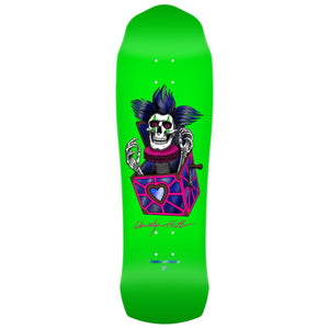 Green skateboard POWELL PERALTA Heitt skull 7 ply deck
