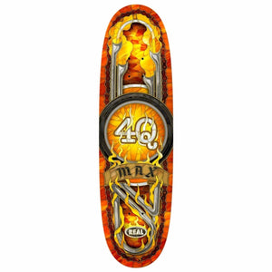 bottom logo image of Max 4Q Real cathedral skateboard deck