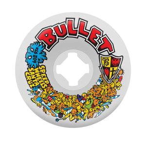 60mm Bullet Riot Vomits White 97a Slime Balls Wheels side image 