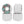 a set of white slime balls full combo roskopp five art, 56mm 97a skateboard wheels 