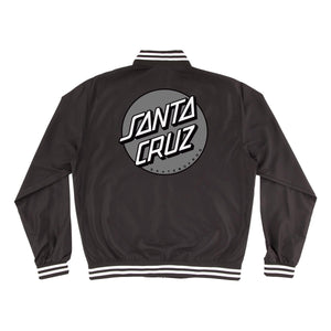 SANTA CRUZ BOND BOMBER JACKET BLACK BACK IMAGE