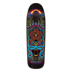 Santa Cruz Dressen Rose Crew Five 9.3-inch shaped skateboard deck on white background